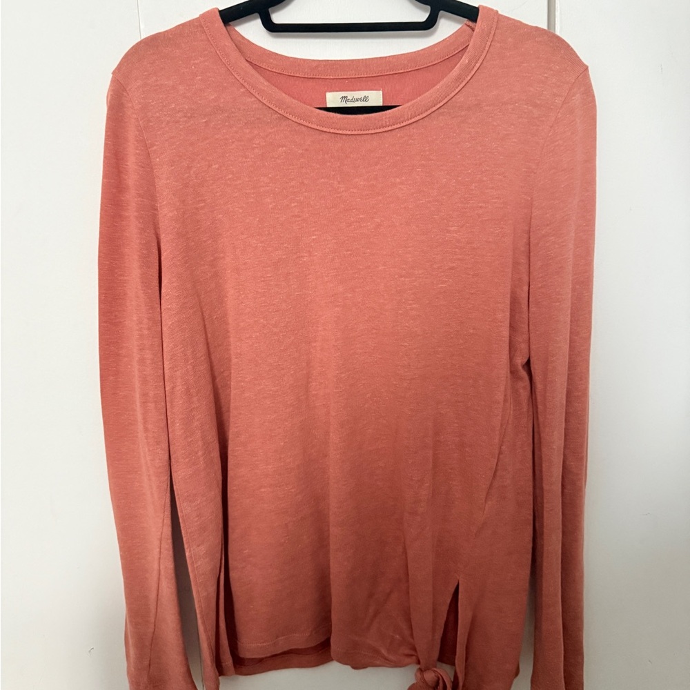 Madewell Dusty Rose Long Sleeve Tee